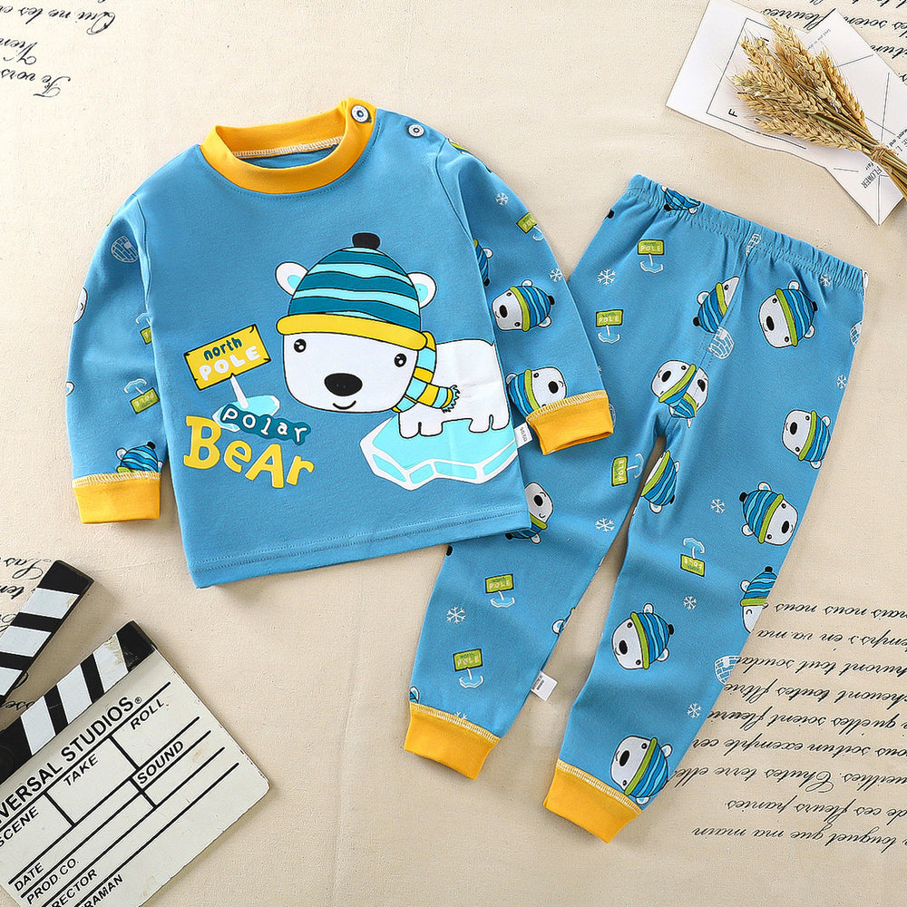 Kids' underwear set -  autumn/winter new collection - 100% cotton - boys' and girls' thermal underwear - baby and toddler loungewear - dropshipping available