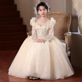 Girls' evening gown princess dress - new  birthday tutu dress for hosts, piano performances, and stage shows