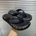 Eva flip-flops women's summer 2026 new french style flat bottom outdoor summer sandals beach wear fashion