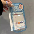 Suitable for iphone18 cartoon animal anti-fall mobile phone case apple 17promax transparent color heart cute hard case