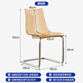 Exportcasual transparent chair designer acrylic toas dining chair for homepopular creative back dining table chair