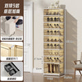Foldable shoe box transparent no-assembly shoe cabinet shoe organizer shoe rack home entrance essential multi-layer simple space-saving