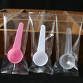Individually wrapped plastic 10ml measuring spoons - perfect for face masks, feed, fertilizer, laundry detergent powder, and other beauty & skincare products