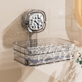 Suction cup soap dish wall-mounted for home punch-free soap dish bathroom wall drain storage rack soap rack