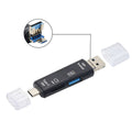 Type-c card reader tf android usb to otg 2.0 adapter - multifunctional 5-in-1