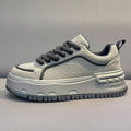 2026 spring new men's shoes: breathable, high-end, thick-soled, height-increasing white sneakers - youth sports & casual skate shoes for men