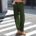 European and american cross-border e-commerce  independent site new streetwear fashion multi-pocket cargo straight-leg denim jeans for women