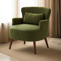 American single sofa retro scandinavian bedroom casual fabric solid wood lazy living room sofa chair balcony combination