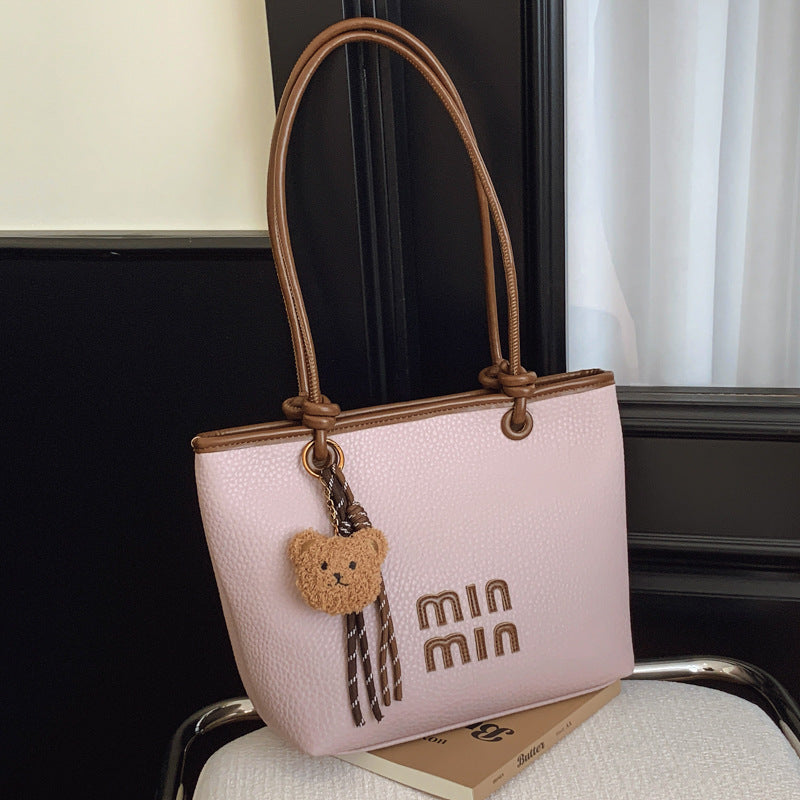 Cross-border high-end portable tote bag women's 2025 new fashion versatile shoulder bag, foreign style versatile messenger bag