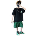 Boys' summer collection : new summer short-sleeve sets for mid-to-large children - cool, stylish, and trendy summer outfits for your little maverick