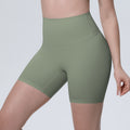 New arrival nude brushed quick-drying yoga pants women's high waist abdominal fitness shorts peach butt tight sports three-quarter pants