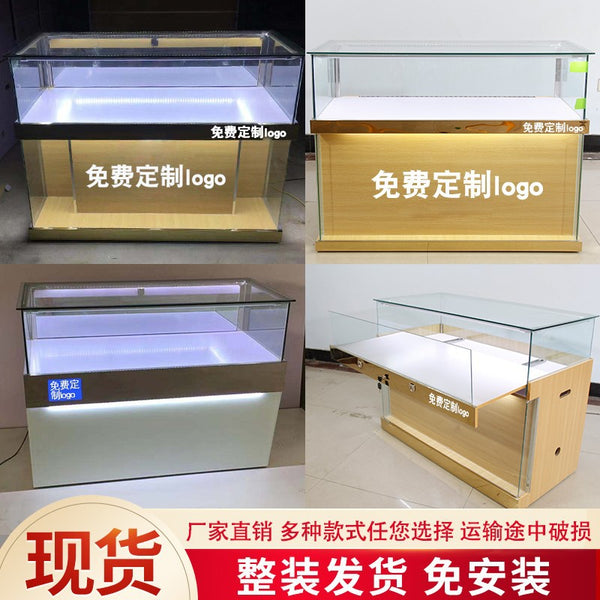 New Mobile Phone Counter Glass Display Cabinet Jewelry Jade Display Mobile Telecom Business Acceptance Repair Desk