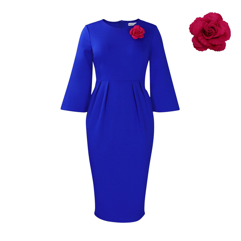 D410 women's foreign trade dress,  autumn/winter new collection, solid color bodycon professional ol style, plus size african european and american dress