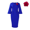 D410 women's foreign trade dress,  autumn/winter new collection, solid color bodycon professional ol style, plus size african european and american dress