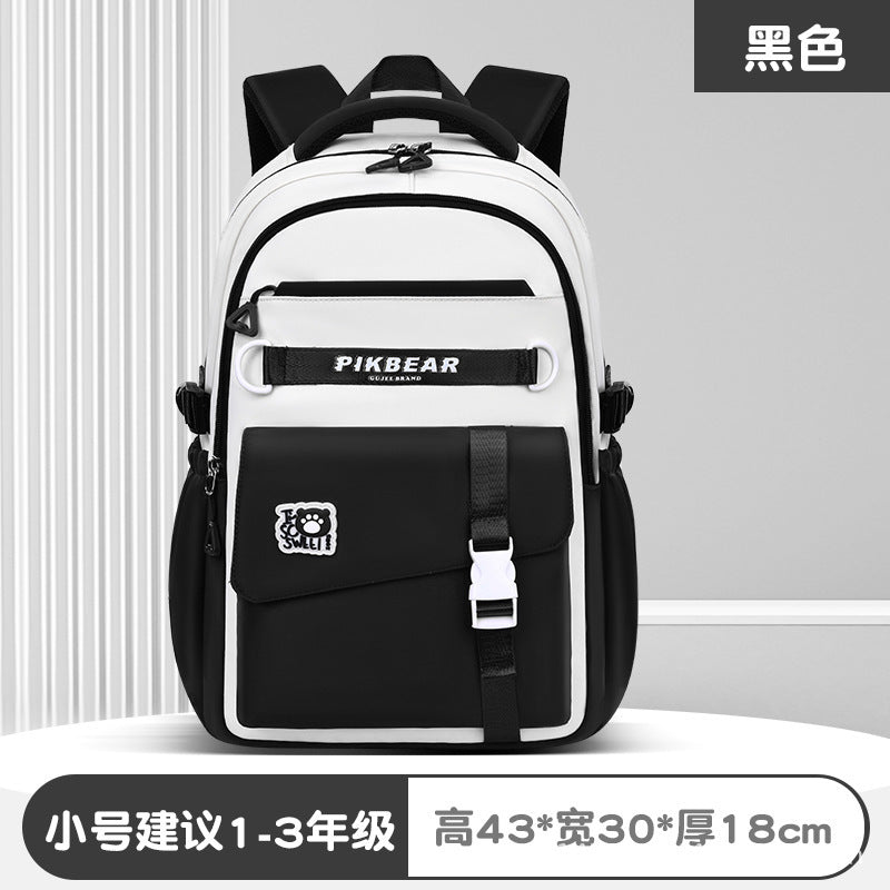 2025 schoolbag junior high school girls water-repellent nylon oxford cloth ultra-light spine-protecting backpack junior high school schoolbag