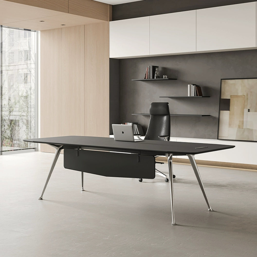 Custom executive desk - modern minimalist design for ceo, manager, and supervisor - office desk set