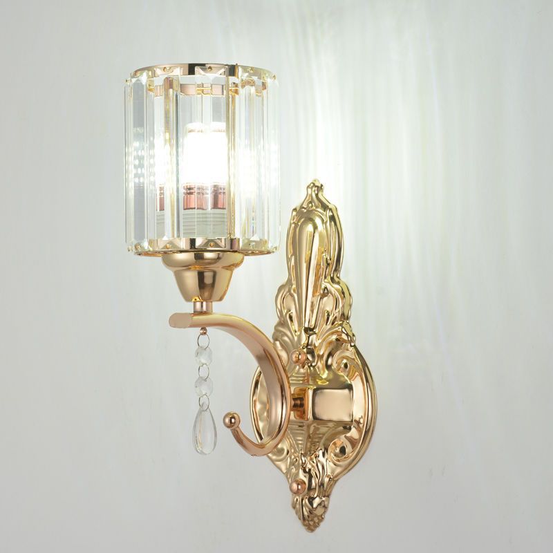 New arrival modern high-end glare bar aisle corridor living room bedroom bedside room double-headed crystal light luxury wall lamp