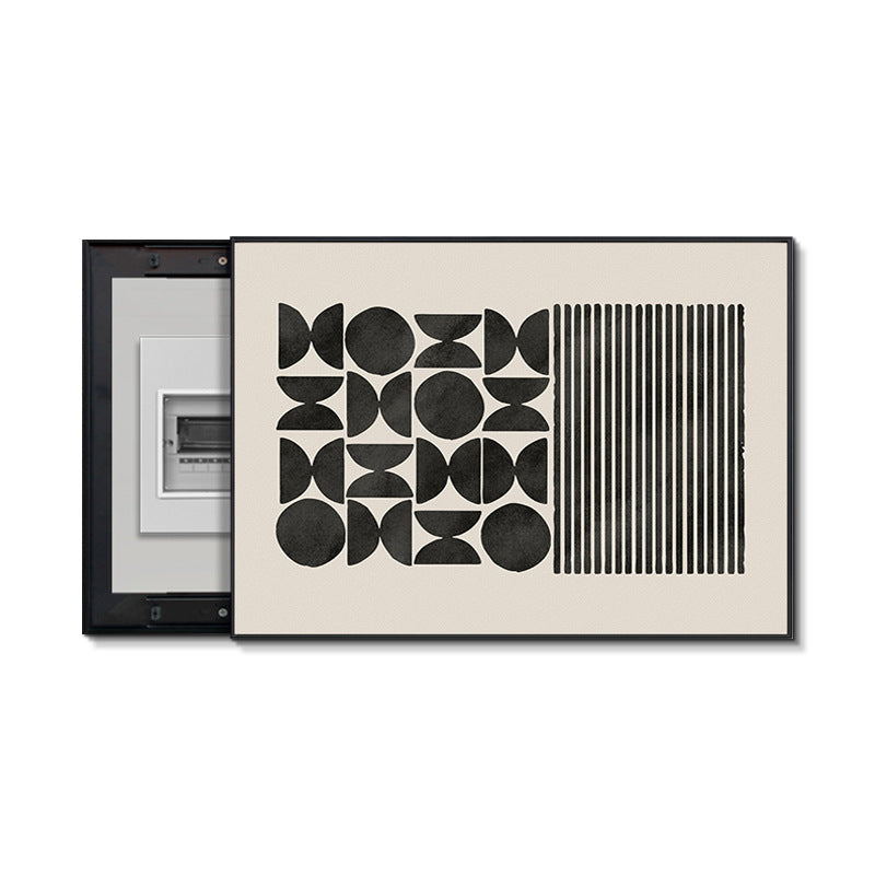 Light luxury meter box painting decorative painting distribution box strong electric box electric switch box modern simple non-punching switch