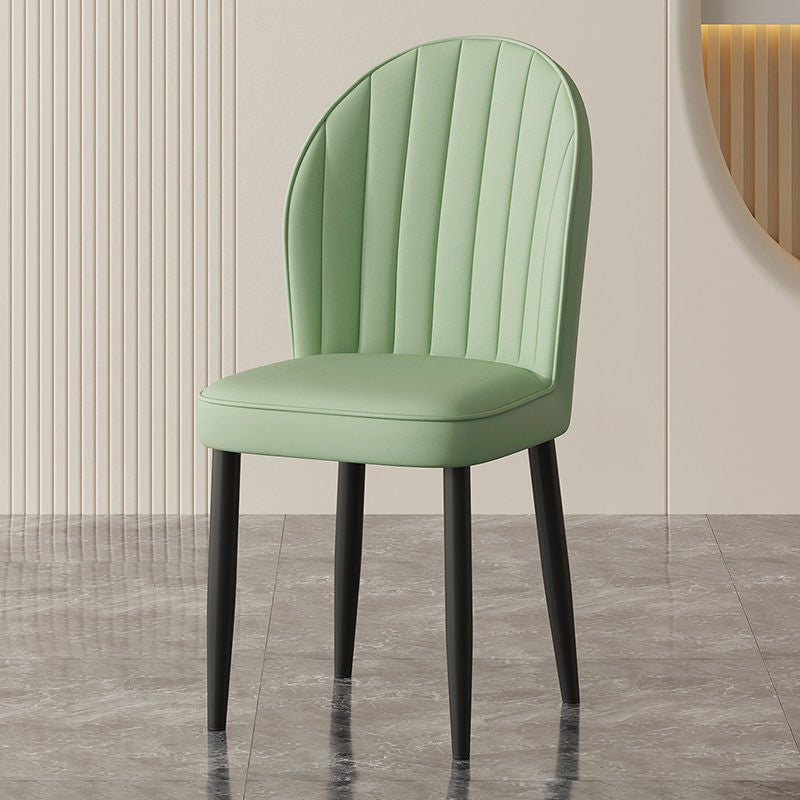 Cream style Nordic light luxury dining chair Home simple modern restaurant Makeup stool Leisure table and chair Hotel chair arc