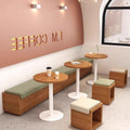 Bench can be used as a wall-mounted booth casual table and chair double sofa restaurant cafe dessert milk tea shop sofa table and chair
