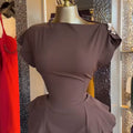 European and american women's clothing  autumn new collection: sweet and fresh off-the-shoulder short-sleeve blouse and high-waisted midi skirt two-piece set