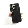 Sun shell suitable for apple 16pro magnetic ring pattern mobile phone case iphone12/15 pure color tpu protective cover