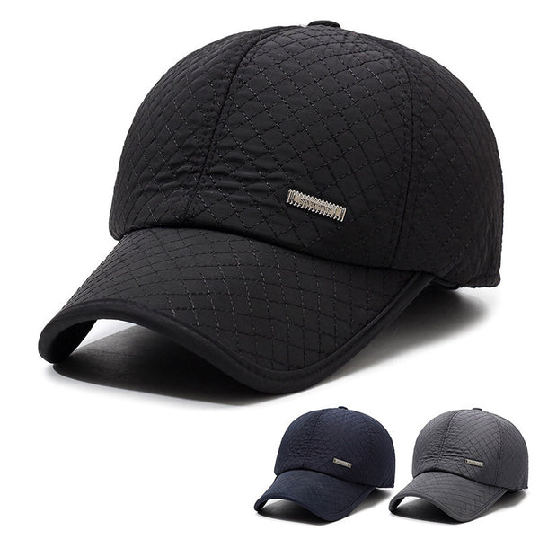In the elderly warm hat men's autumn and winter  letter cap fleece thickened outdoor elderly baseball cap