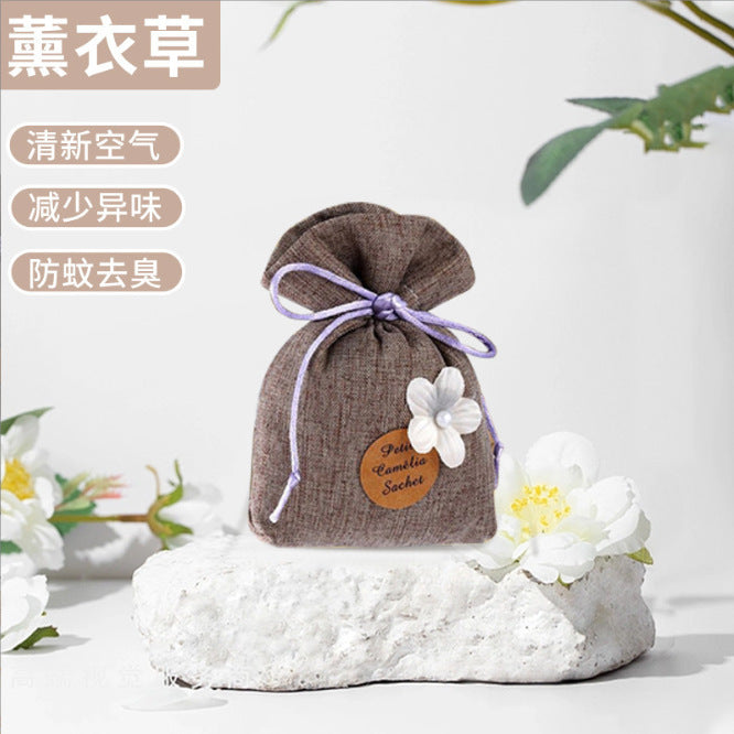 Car fragrance bag, small flower style wardrobe sachet, fragrance air freshener, long-lasting fragrance, deodorant handy gadget sachet