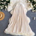 Summer lightweight casual pants for women - drawstring elastic waist, wide leg, loose fit, slimming, drapey, pleated trousers