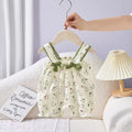 Newborn baby summer clothes - lightweight, breathable romper - baby's first month & 100-day celebration - princess style bodysuit - snap-crotch romper