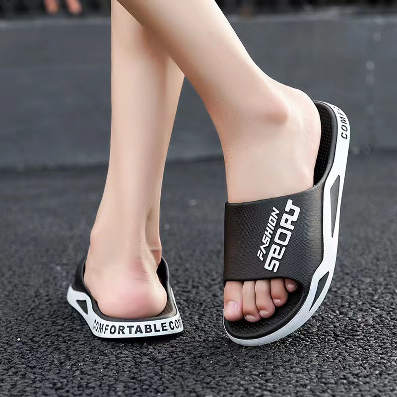 New arrivalfashion slippers men's summer breathable shit-feeling soft bottom home sandals outdoor trendy beach shoes wholesale