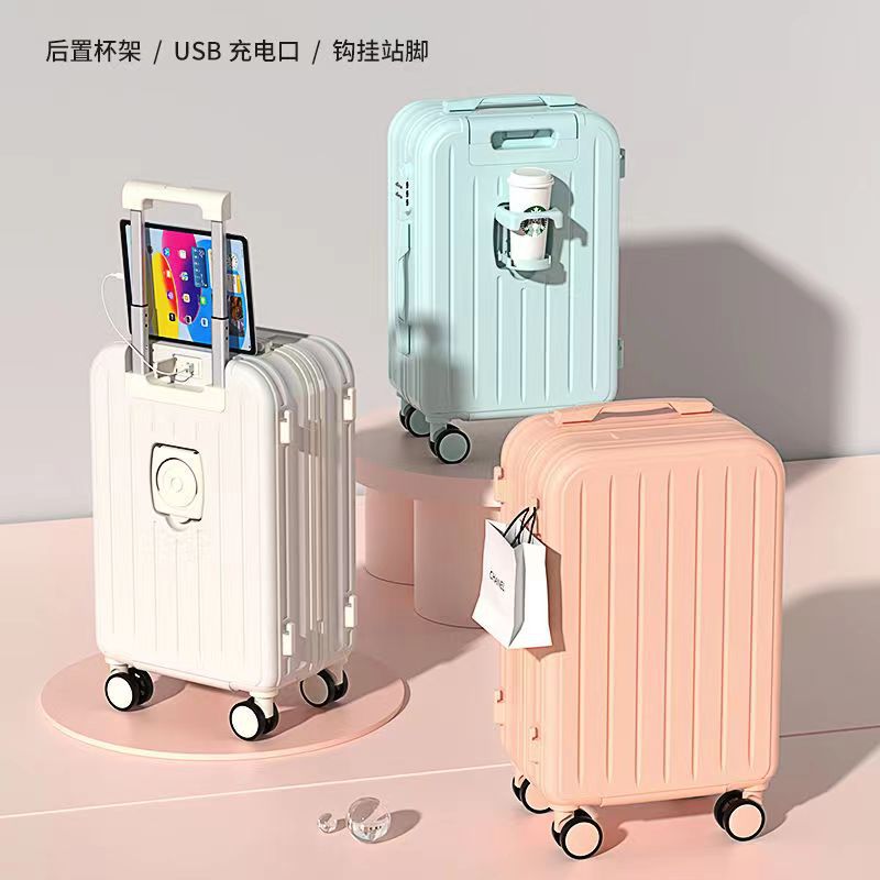 Multifunctional suitcase trolley case Korean version universal wheel mother case girls high value password zipper case men boarding