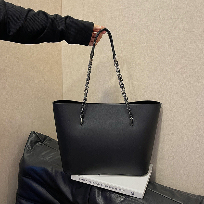 Cross-border bags bags women's 2025 new large-capacity commuter tote bag chain shoulder bag simple portable large bag