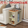 Small apartment coffee table, living room mobile tea table with wheels, sofa side table, mobile trolley table, side table