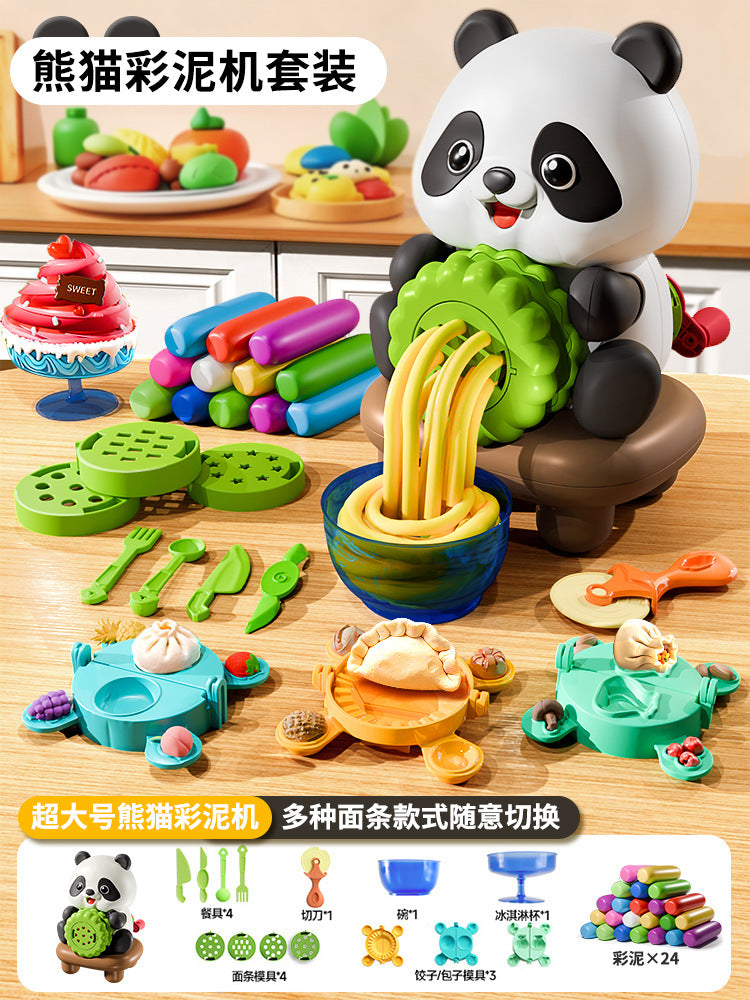Kids' play dough noodle maker - pretend play dough food grade - super light clay toy for boys and girls - birthday gift