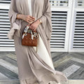 export  plus size women's african-style  robe cardigan sun protection apricot dress