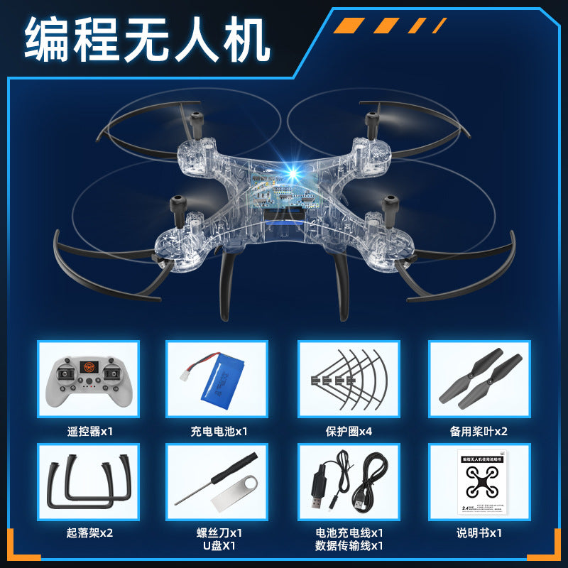 Educational programming s1 drone computer control teaching course - graphical training quadcopter remote control aircraft
