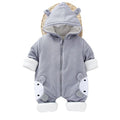 Baby winter mimi rabbit onesie - unisex baby outfit, thickened warm romper, newborn winter cotton jumpsuit