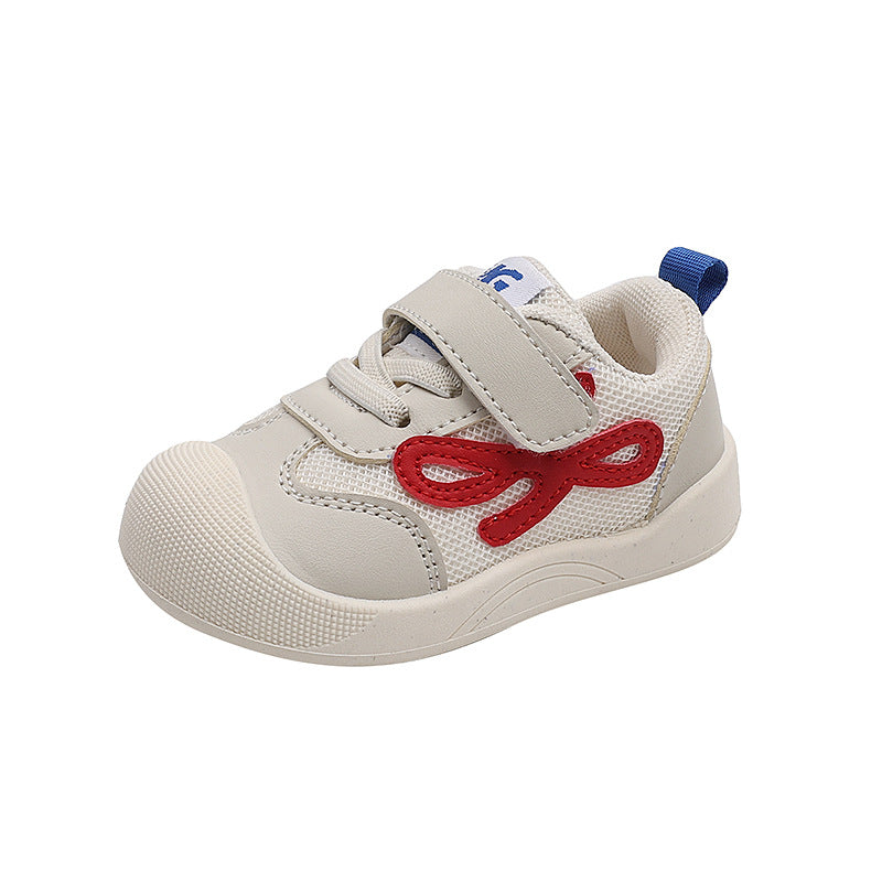 spring/summer new baby soft sole breathable mesh shoes, velcro closure, anti-slip prewalker shoes for infants and toddlers, boys' shoes