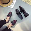 Springk-stylebows pointed toe casuallow ankleflats women's flatsflatscasual slip-on work clothing women's leather shoes