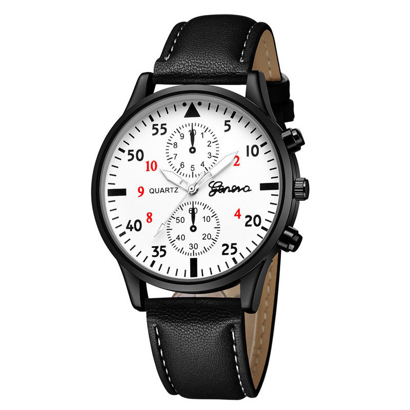 Aliexpress new men's versatile fashion watch, hot-selling business two-dial wristwatch, factory direct