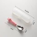Cute style oven mitts soft handle yuanbao spoon kids student eating tableware 316 stainless steel spoon spoon wholesale