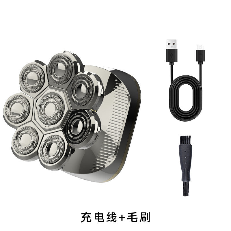 Bald machine male 8-head bald handy gadget shave bald head whitening special shaving hair hairdressing electric razor