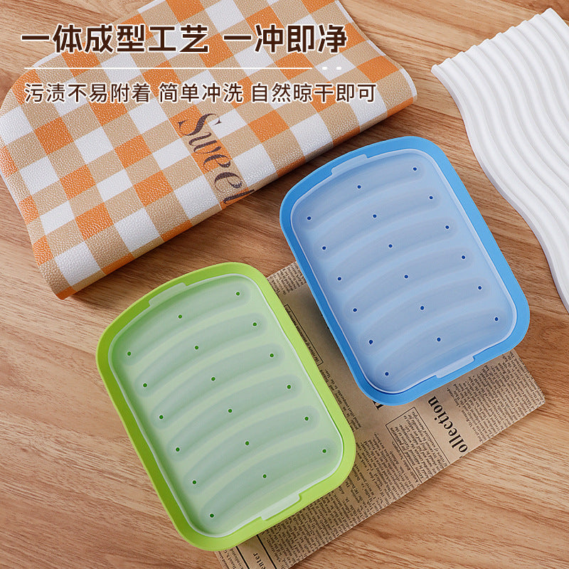 hot-selling silicone sausage mold, high temperature resistant for home food grade sausage mold, steamed ham sausage mold box