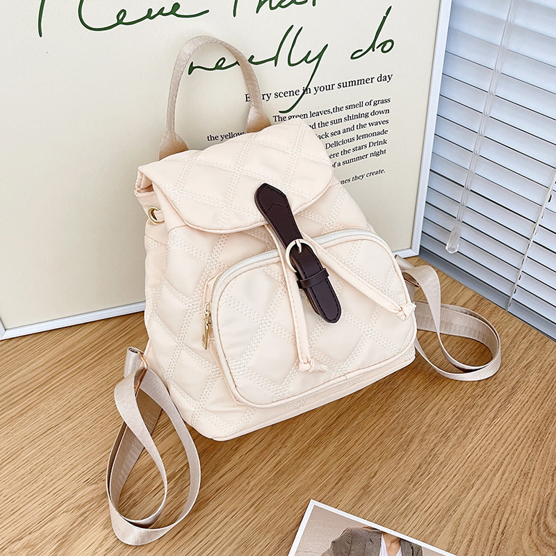 Backpack women's 2023 new Korean version versatile Oxford cloth anti-theft women's print casual large-capacity travel backpack