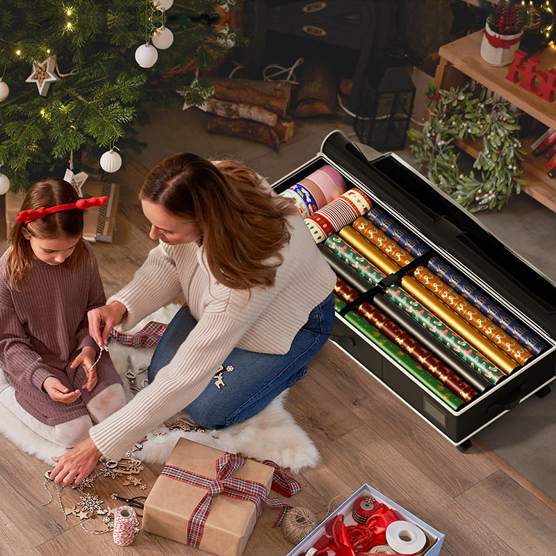 European and American Christmas gift packaging storage bag clothing quilt finishing storage box ribbon and bow gift box