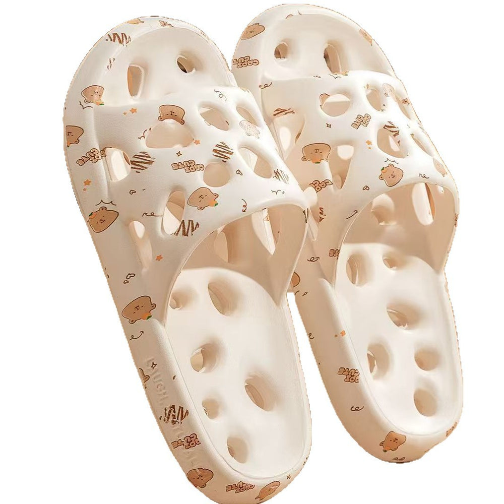 Couple's bath slippers - non-slip, water-resistant, indoor home slippers for men and women - super comfortable, bathroom-friendly, and perfect for lounging