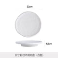 Minimalist chic: high-end, light luxury steak plate for home dining - unique ceramic serving dish for desserts and pastries