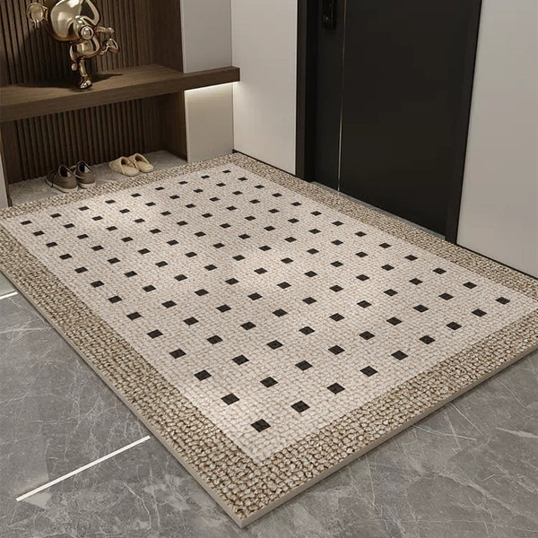 Door floor mat household light luxury high-end villa door non-slip foot mat entry porch dirt-resistant carpet