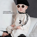 Baby boy spring/autumn casual outing clothes newborn romper outerwear crawling suit baby long-sleeved single-layer bodysuit